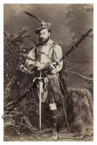 mm747-King Edward VII as Prince of Wales in traditional Scots wear-Royalty photo