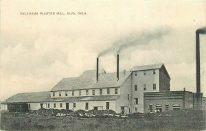 Alva Oklahoma C-1910 Oklahoma Plaster Mill Postcard Factory Industry 20-1773