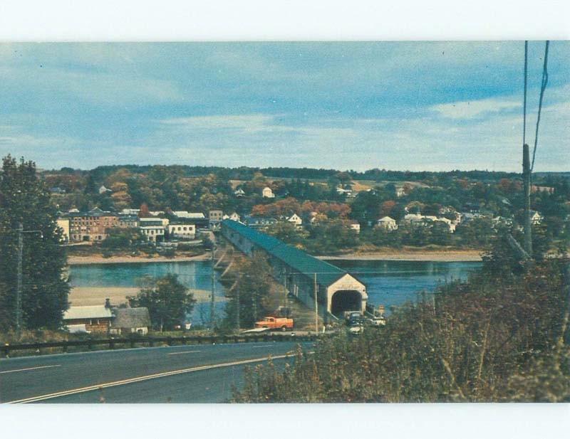 Unused Pre-1980 WORLD'S LONGEST COVERED BRIDGE Hartland To Somerville NB d3799