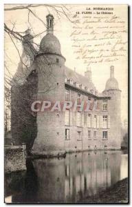 Old Postcard Normandy Flers Le Chateau