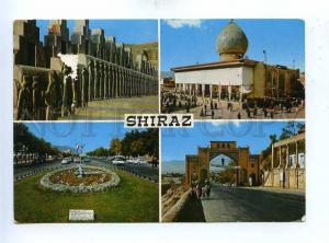 192873 IRAN SHIRAZ 4 view old photo RPPC w stamps 1974 Pahlewi