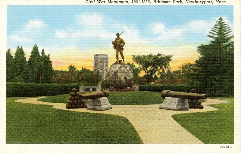 MA - Newburyport. Civil War Monument in Atkinson Park