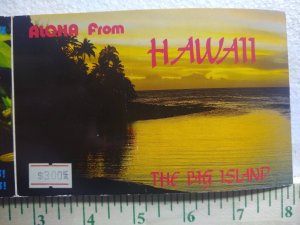 Postcard Folder Aloha from Hawaii, The Big Island, Hawaii