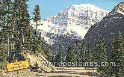 Mount Edith Cavell Jasper Canada Unused 