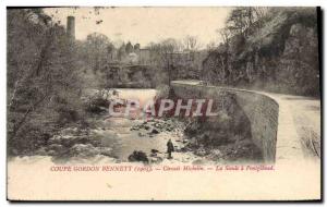 Old Postcard Automotive Gordon Bennett 1905 Michelin's Circuit Pontgibaud Sioule