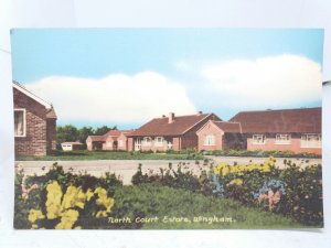 North Court Estate Wingham Kent Vintage Postcard