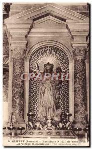 Old Postcard Albert Basilica ND Brebieres The Miraculous Virgin