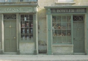 Chemists & Bakery Bakers Middlemarch BBC TV Show Stamford Lincolnshire Postcard