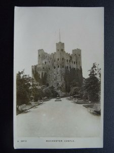 Kent ROCHESTER CASTLE showing Cannon - Old RP Postcard by Kingsway