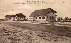 Congo Pointe-Noire New Administration Buildings Vintage Postcard 08.70