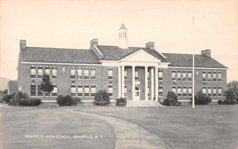 Granville New York High School Exterior Vintage Postcard JA4741595