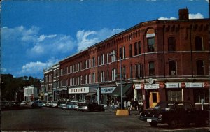 Randolph Vermont VT Classic 1960s Cars Coca Cola Ad Advertising Vintage Postcard