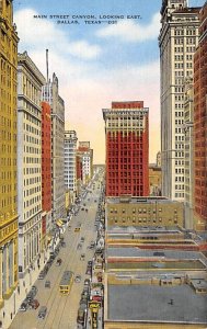 Main Street Canyon Looking East - Dallas, Texas TX