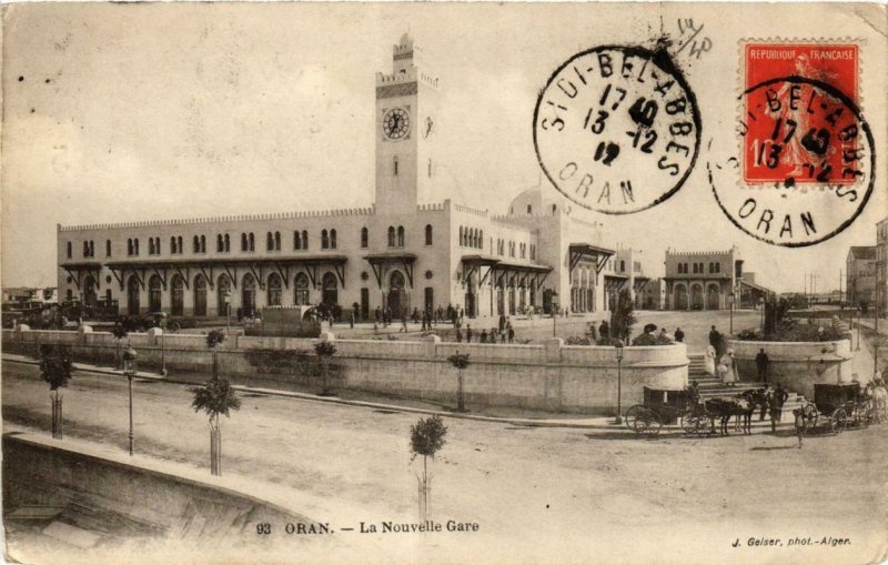 CPA AK Geiser 93 Oran La Nouvelle Gare ALGERIE (756786)