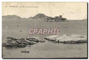 Postcard Old Marseille The views of the Corniche Islands