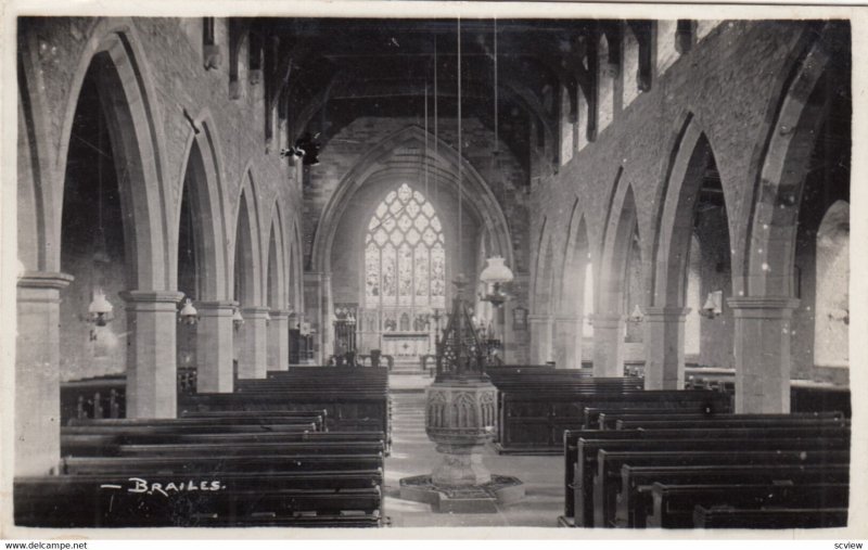 RP: BRAILES , Warwickshire , England , 1939 ; Church Interior