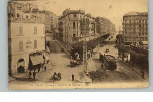 ALGER ALGERIA Street Scene Trolley Old Postcard