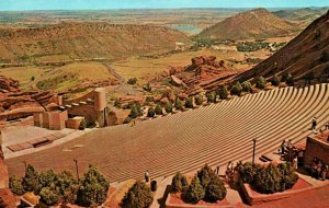 Red Rocks Park Denver Colorado Aerial Photo Dexter Postcard unposted