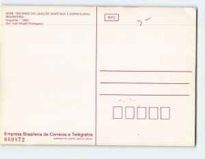 Postcard Serie 150 Anos Da Ligacao Marirtima e Empresarial Brazil