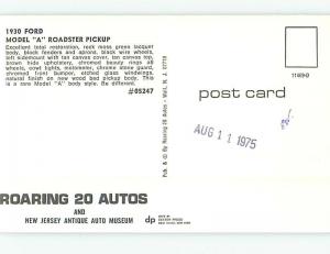 1975 postcard FORD 1930 MODEL A ROADSTER PICKUP hn5134