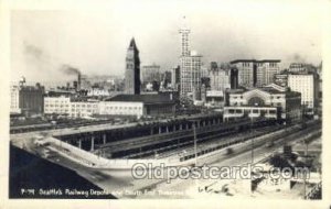 Railway Depot, Seattle, WA, Washington, USA Train Railroad Station Depot Unus...