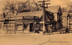 Auburn Maine Seavey's Ice Cream Coke Sign Vintage Postcard AA74670