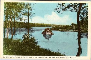 Postcard WATER SCENE Sherbrooke Quebec QC AK4955