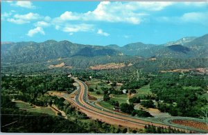 La Canada  Foothill Blvd From Flintridge Hills Pasadena California Postcard