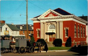 Pennsylvania Amish Country Intercourse Hitching Post At First National Bank