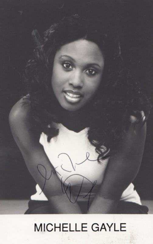 Michelle Gayle R&B Music Singer Vintage Autograph Hand Signed Photo