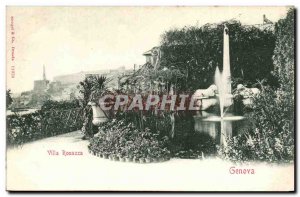 Italy Italia Genova Old Postcard Villa Rosazza