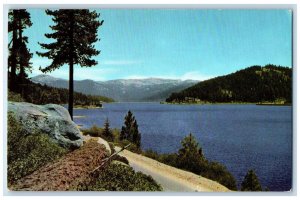 View Of Huntington Lake A Mountain Resort Fresno California CA Vintage Postcard