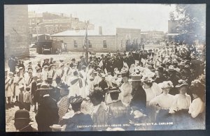 Mint USA RPPC Real Picture Postcard Civil War Decoration Day Parade