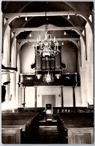 Old Reformed Church Scheveningen Hague Netherlands Real Photo Postcard