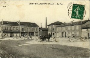 CPA GIVRY-en-ARGONNE - Le Place (109776)