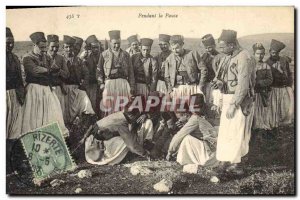 Old Postcard Army Spahis During the break Tunisia