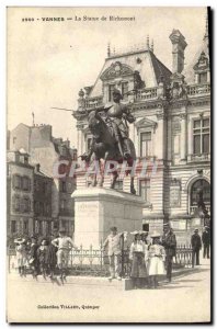 Old Postcard Vannes Statue Richemont Children