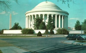 Vintage Postcard Jefferson Memorial Washington D.C Iconic Temple of White Marble