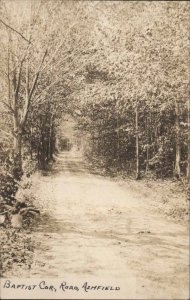 Ashfield Massachusetts MA Baptist Corridor Road Real Photo Vintage Postcard