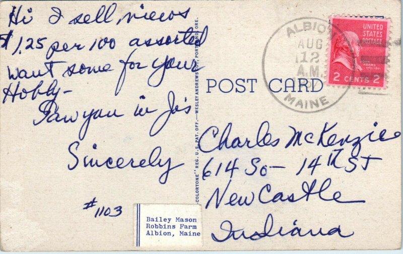 1930s Large Letter Greetings from Multnomah Falls Oregon Linen Postcard