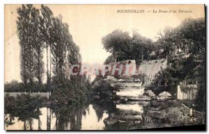 Old Postcard Bourdeilles The Drone and Lavandieres Terraces