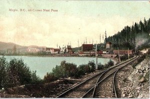 Postcard ROAD SCENE Moyie British Columbia BC AJ5046