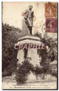 Montbrison - Statue Victor Laprade - Old Postcard