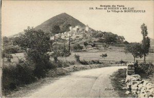 CPA Route du ROZIER a MILLAU - Le Village de Mostuejouls (133421)