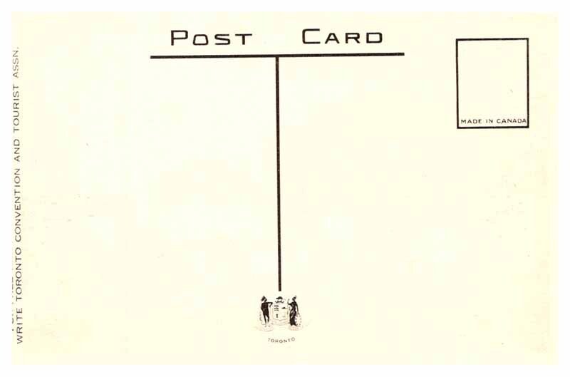 Postcard HOUSE SCENE Toronto Ontario ON AR7607