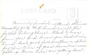 Laurens Iowa~Bethany Lutheran Church~Formerly Swedish~House Next Door~1940s RPPC 