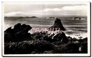Old Postcard Pregastel Primel Rocks has the port entrance