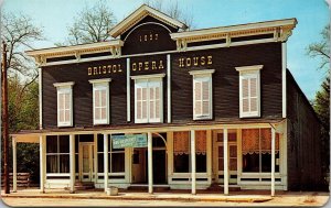 Vtg Elkhart Indiana IN Bristol Opera House 1950s Old View Chrome Postcard