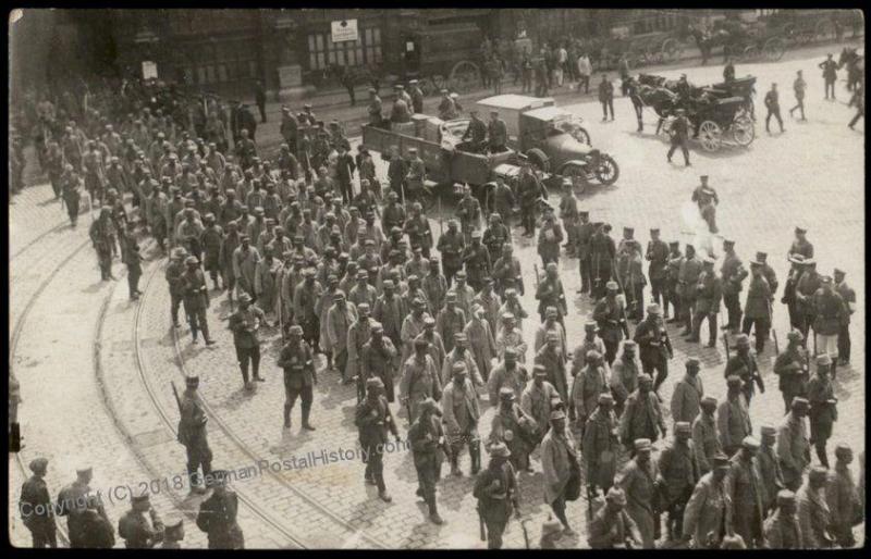 Germany Empire WWI French Lille POWs Kriegsgefangenen KGf  RPPC 65342