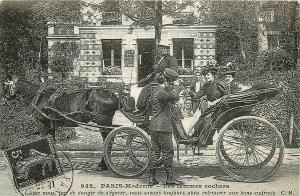 France social history carte d`autrefois Paris horse coach parisian life